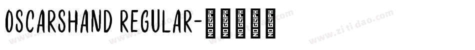 OscarsHand Regular字体转换